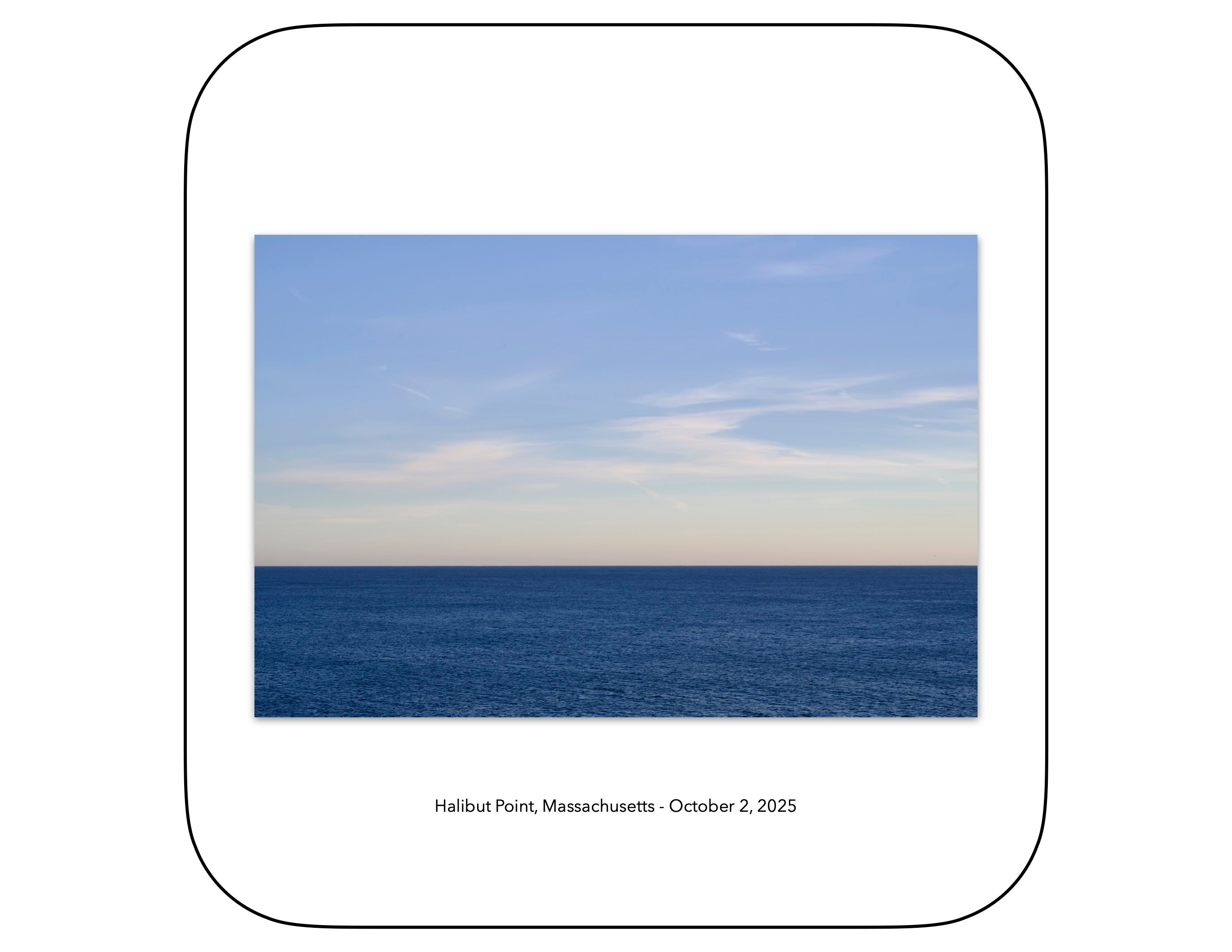 Halibut Point, Massachusetts - October 2, 2025 -